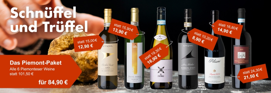 Feine Piemonteser Weine und Trüffelspezialitäten aus der CUCINA GARIBALDI